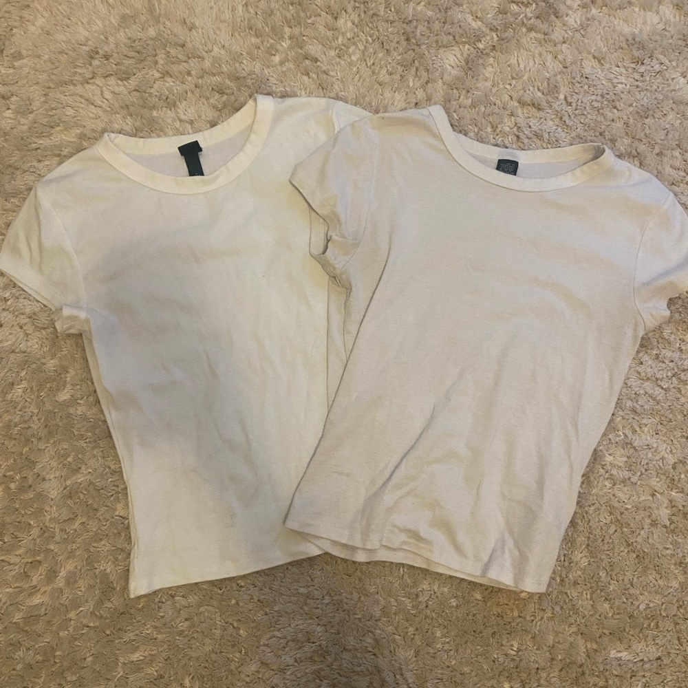 Two white shirts